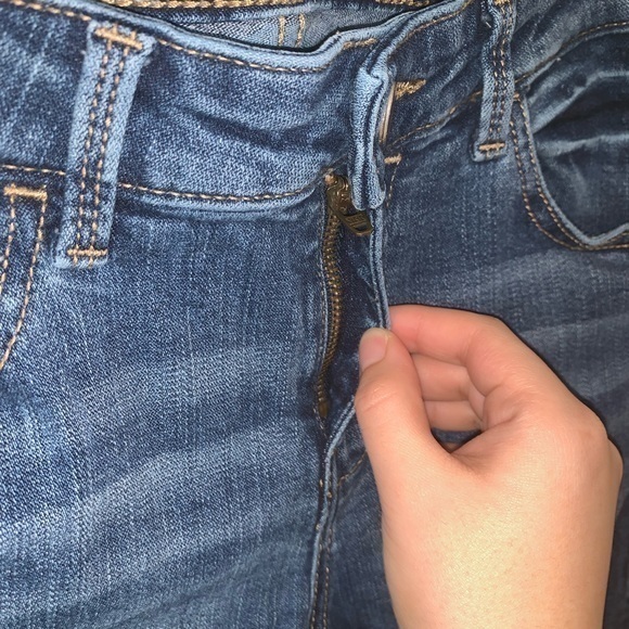 Zara midrise skinny ripped jeans size 4‎ - Picture 6 of 8